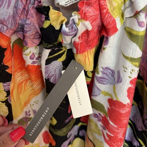 Yukiko Noritake for ANTHROPOLOGIE one shoulder mini shift dress XS - Picture 7 of 12